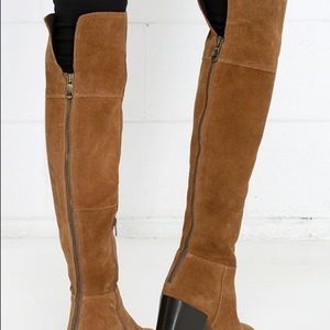 Steve Madden Orabela chestnut suede leather OTK.
